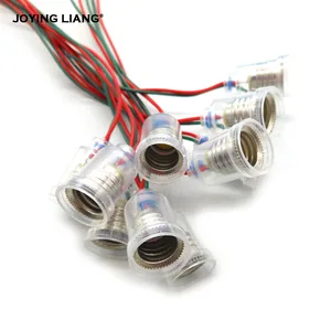 Держатель для лампы JOYING LIANG E10, цоколь из световых бусин, студенческий эксперимент, аксессуары для автомобильных ламп сделай сам, подставка для лампы с винтовым отверстием, 10 шт.лот
