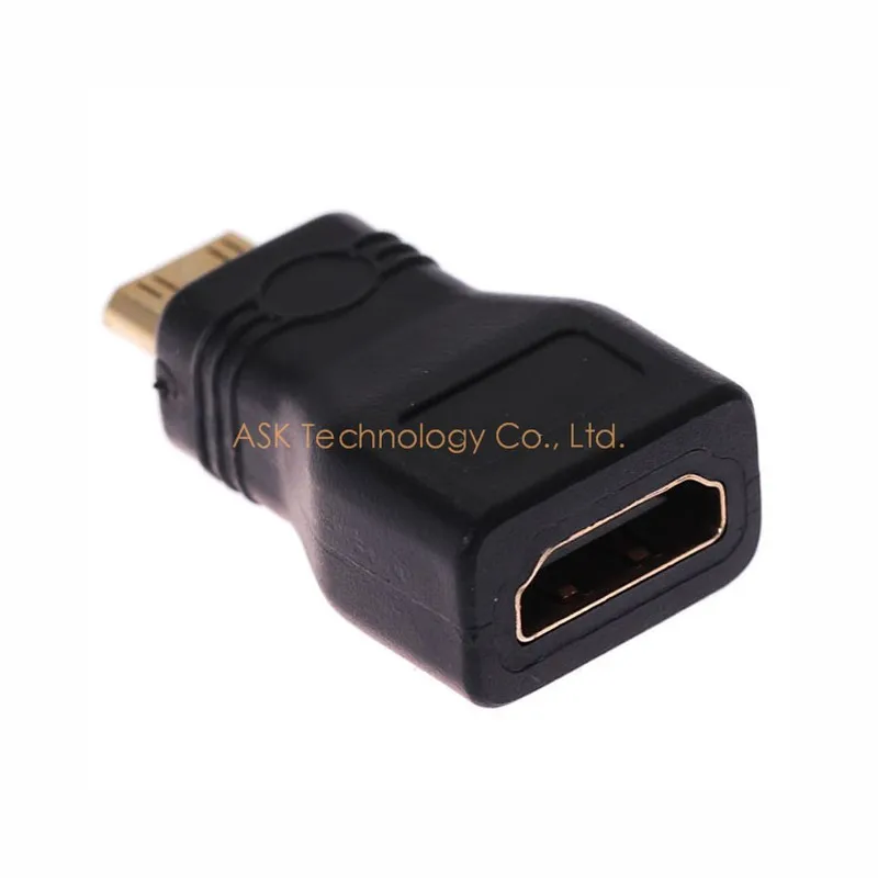 AIXXCO 5 шт. HDMI Женский мини HDMI адаптер конвертер позолоченный разъем HDMI V1.4 Ethernet 1080P 3D hdmi адаптер