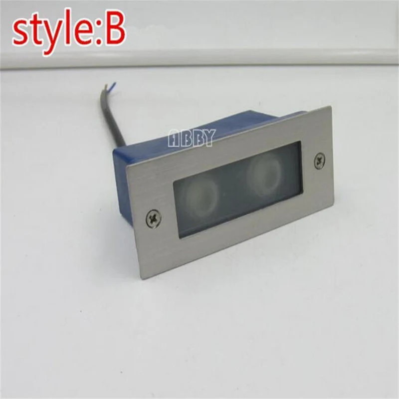 LED Палуба Шаг Свет 3x2 Вт подземный Светильник утопленные лестницы Paitio на земле