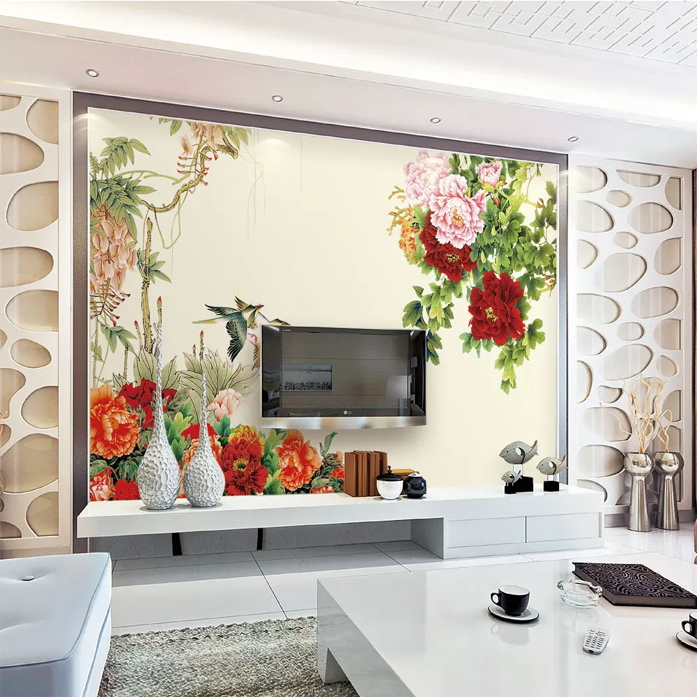 Украшение текстильные обои китайский современный шарф с национальным узором