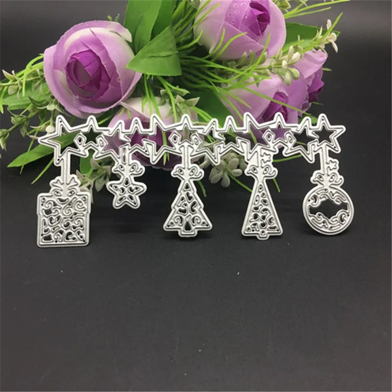 Рождественские/Новогодние декоративные трафареты металлические Вырубные