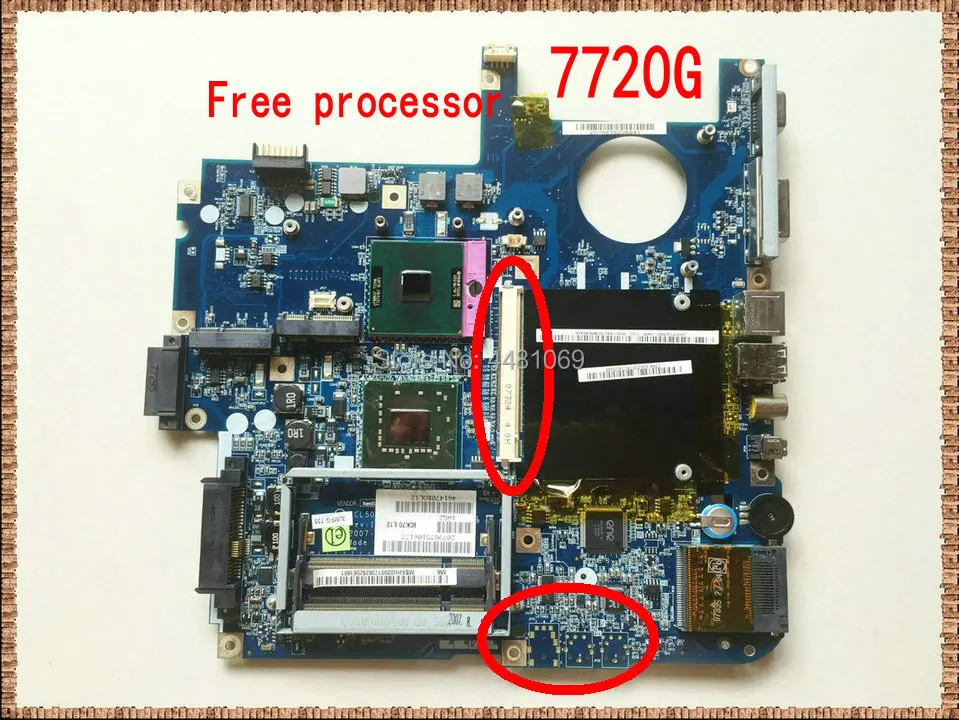 Материнская плата ICL50 mbah02001 IC70 L13 L12 PM965 для Aspire 7720 7720G 7320G материнская ноутбука со