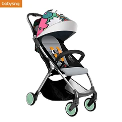 Легкая детская коляска Babysing, подходит для весны и лета, складная коляска с зонтиком для путешествий, легко помещается в самолет и поезд