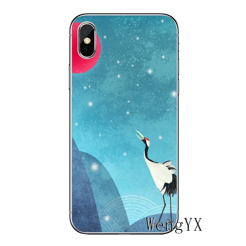 Роскошные птица журавль роспись для huawei P20 P10 P9 P8 pro Lite plus pro P Smart Mini Nova 2 3 3I мягкий термополиуретановый Чехол для мобильного телефона чехол - Цвет: Crane-painting-A-05