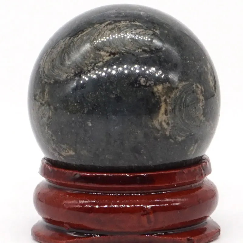 Шар из натуральной яшмы Stromatolite минеральный семейный массажный хрустальный шар