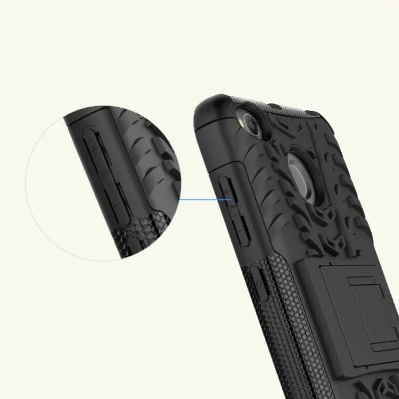 Полный Ударопрочный пластиковый жесткий чехол для Xiaomi Redmi 4X Ретро Броня тонкий
