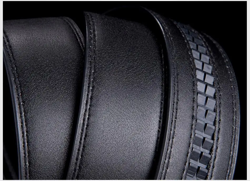 Мужской ремень из натуральной кожи с автоматической пряжкой|leather belts for men|genuine leather