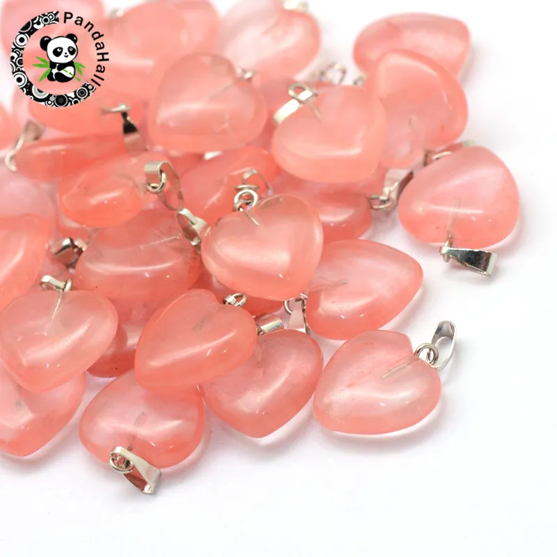 50pcs Natural Stone Heart Pendants with Tone Brass Findings 17~19x15~16x5~6mm Hole: 2x7mm | Украшения и аксессуары
