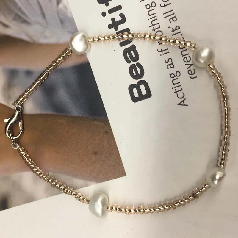 Женское Ожерелье с пресноводной жемчужиной Boho персонализированные трендовые