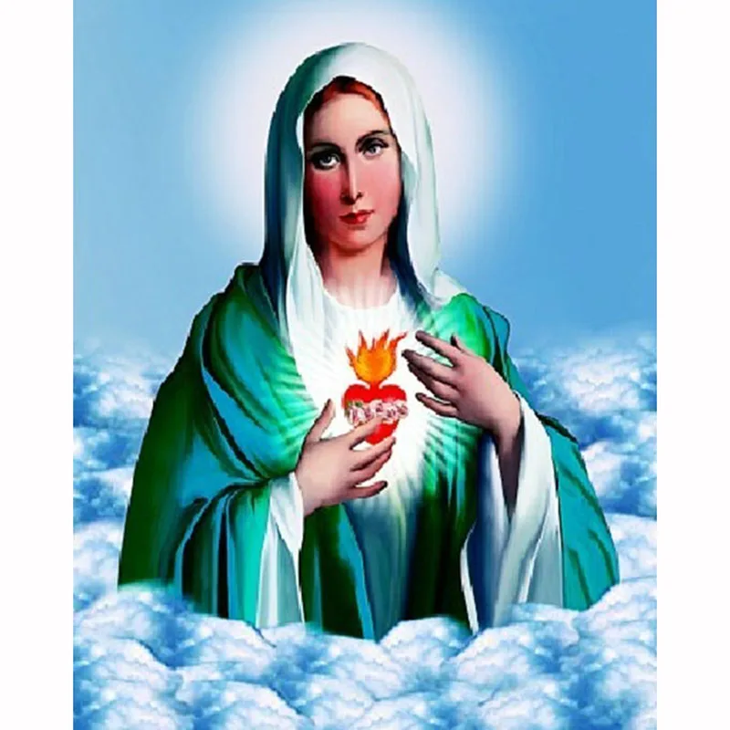 

Religion Nossa Senhora Panel 5d Diy Beadwork 3137R Square Diamond Mosaic Painting Diamond Embroidery Virgin Mary Cross Stitch