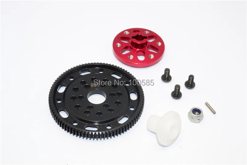 Осевой SCX10 & Рейф сплав тапочек пластина + стальной шпорный механизм 48 шаг 89 T