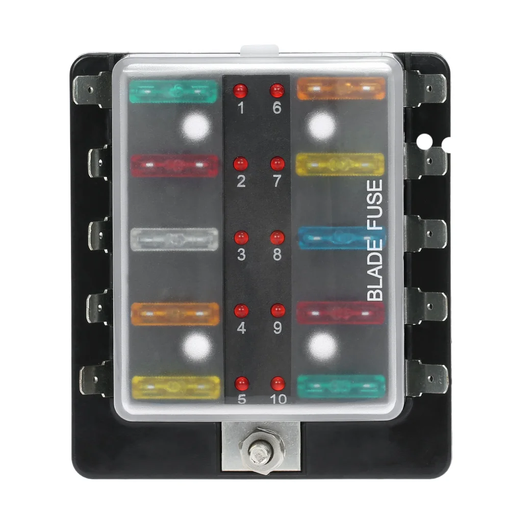 Блок предохранителей со светодиодной лампой 12 В 24 В|fuse box holder|blade fuse holderfuse |