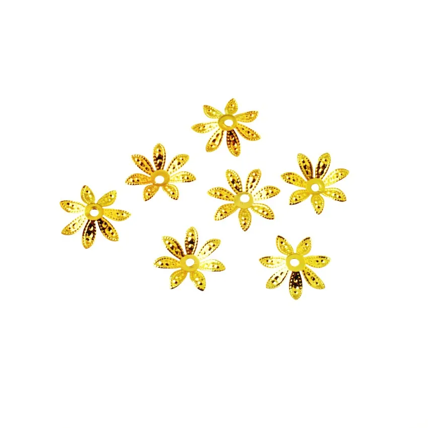 Бесплатная доставка 150 шт золотой тон филигранные цветочные обертки разъемы