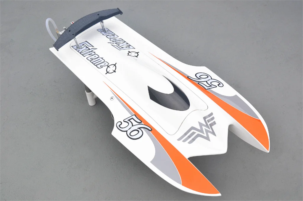 E22 комплект тигриные зубы катамаран Prepainted электрический RC гоночный корпус лодки