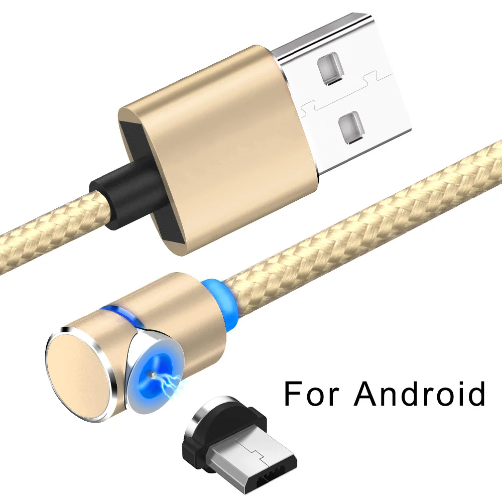 2019 Magnetic Charging Cable L Shape LED Light 360 Degree for Android Type-c Drop Shipping | Мобильные телефоны и