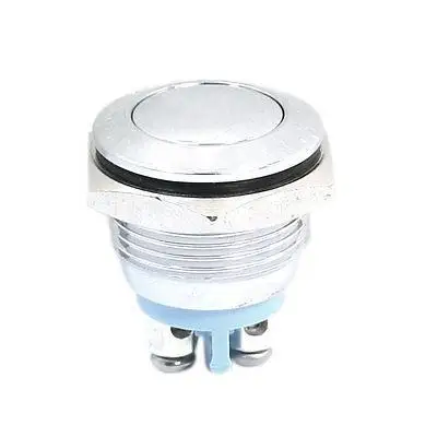 16 мм панель выреза SPST Мгновенный шаровой головкой из нержавеющей стали кнопочный