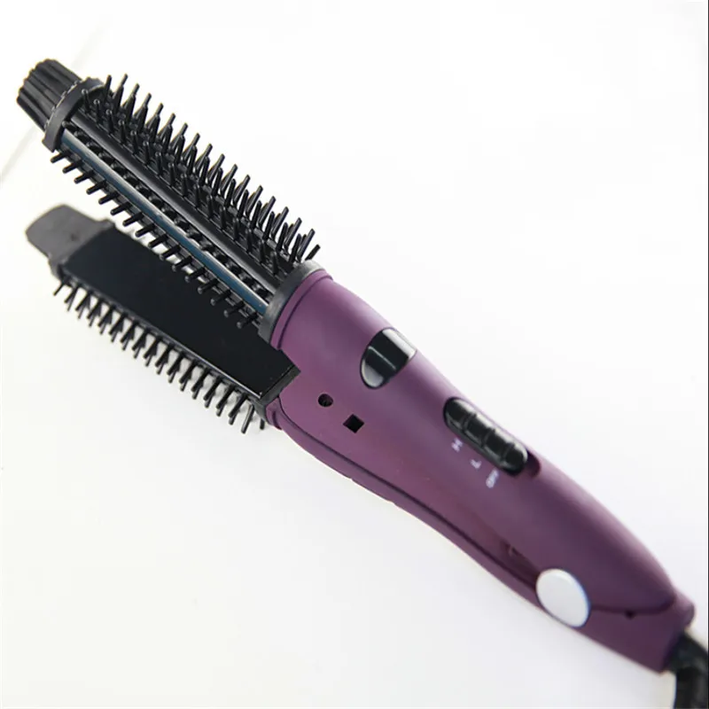 2 in1 электрические щипцы для завивки волос керамические styler curler расческа прямее кисть, валик Вэйвер прически твист