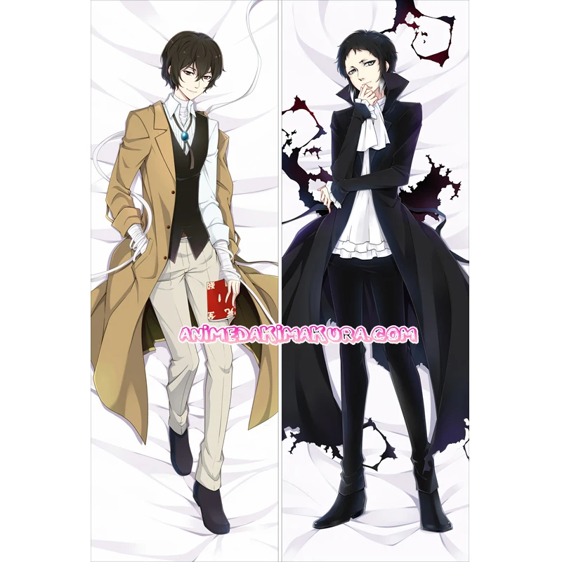

Bungo Stray Dogs Dakimakura Ryunosuke Akutagawa Osamu Dazai Anime Hugging Body Pillow Case Cover