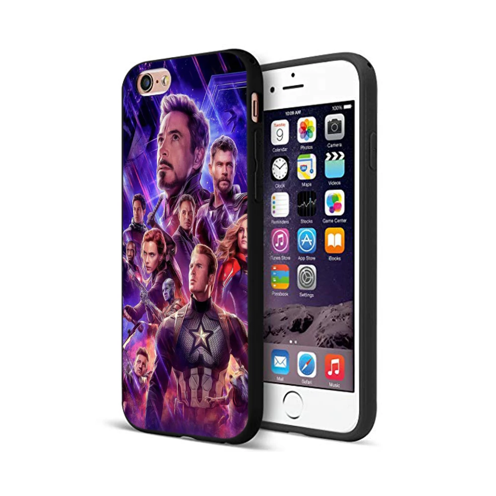 20006 Черный чехол ТПУ для iphone 5 5s se 6 6s 7 8 plus x 10 чехол силиконовый чехол для iphone XR XS MAX чехол Мстители эндшпиль Marvel Comics - Цвет: 20006