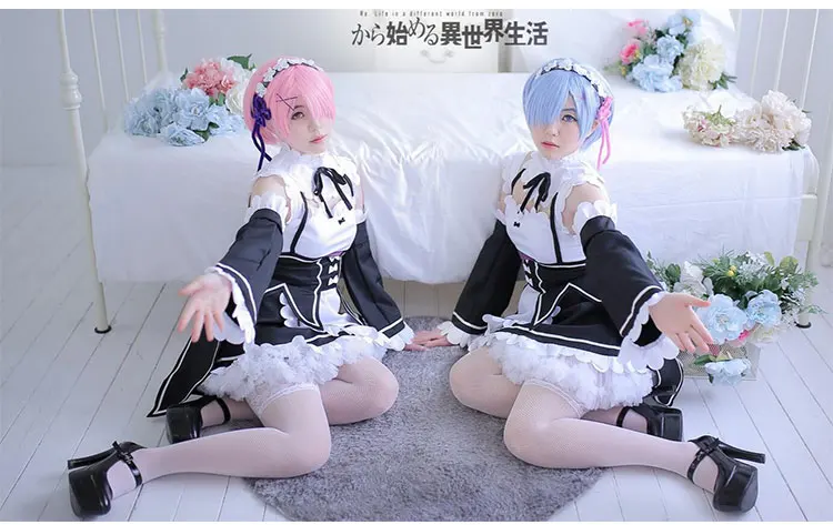 HSIU чистый цвет REM косплей парик или ram Косплей парики Re: Zero начала жизни в другом мире костюм играть костюмы на Хэллоуин