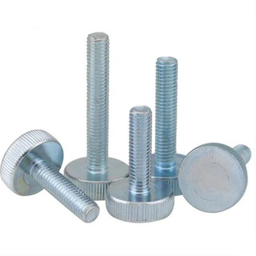 

10Pcs/lot M3 M4 M5 Knurling Flat Head Knurled Thumb Screw Hand Tighten Screws