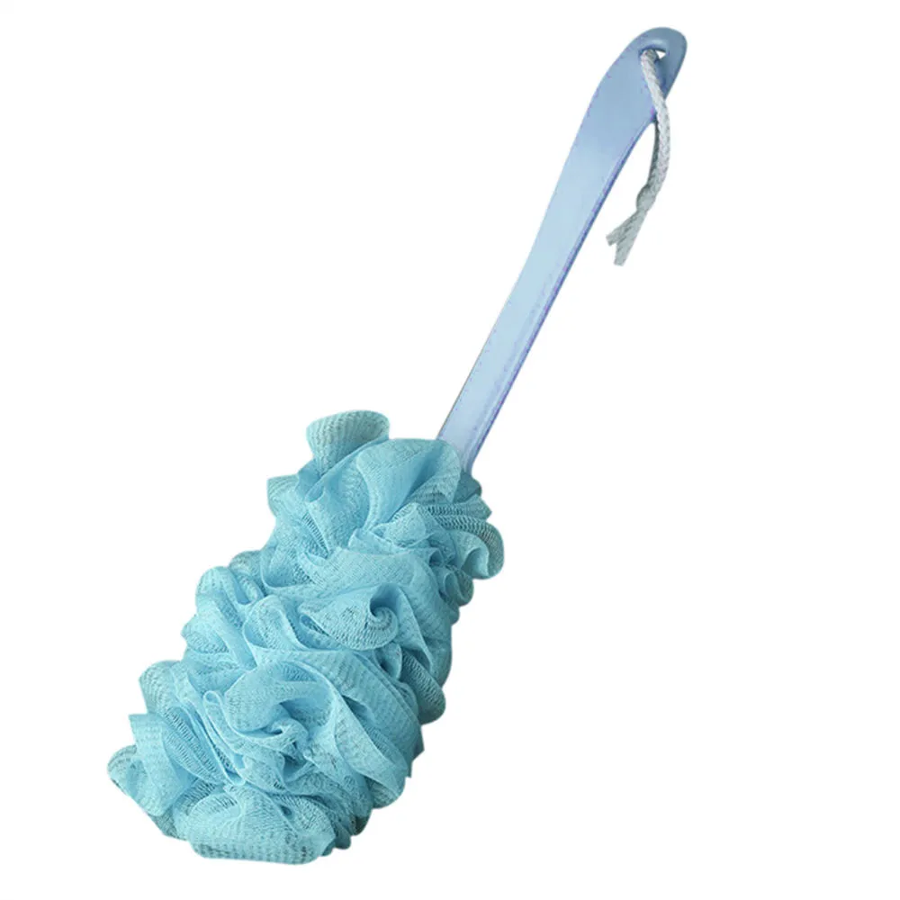 Новая длинная ручка висячая мягкая сетка задняя Мочалка для душа и ванны щетка губка Wisp сухой Отшелушивающий чистящее оборудование 19MAY21