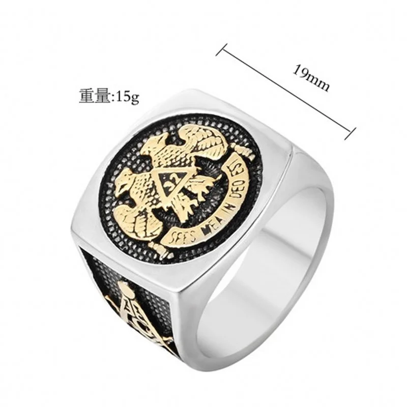 16 мм Новый стиль ювелирное модное Трендовое кольцо из нержавеющей стали с