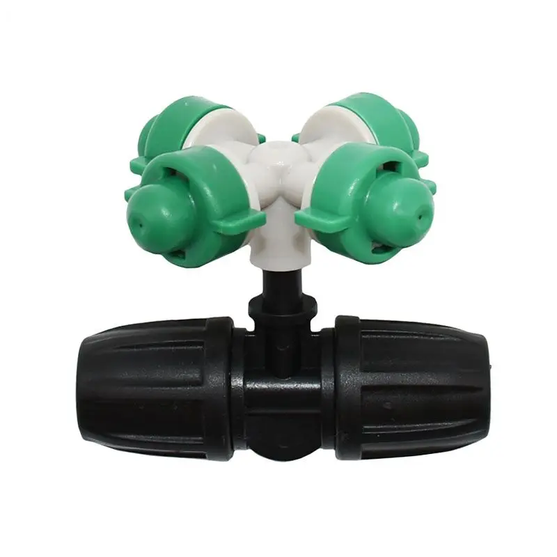 Капельное орошение для теплицы скрещенная насадка воды разбрызгиватель сада 8/11