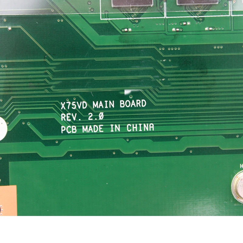 Оригинал для ASUS X75V X75VC X75VB X75VD R704V REV 2 0 материнская плата ноутбука GT610M 1 ГБ 4 RAM PGA989 DDR3