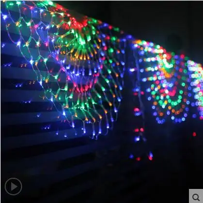 Рождественская светодиодная гирлянда 3x0 5 м наружная украшение сетчатая