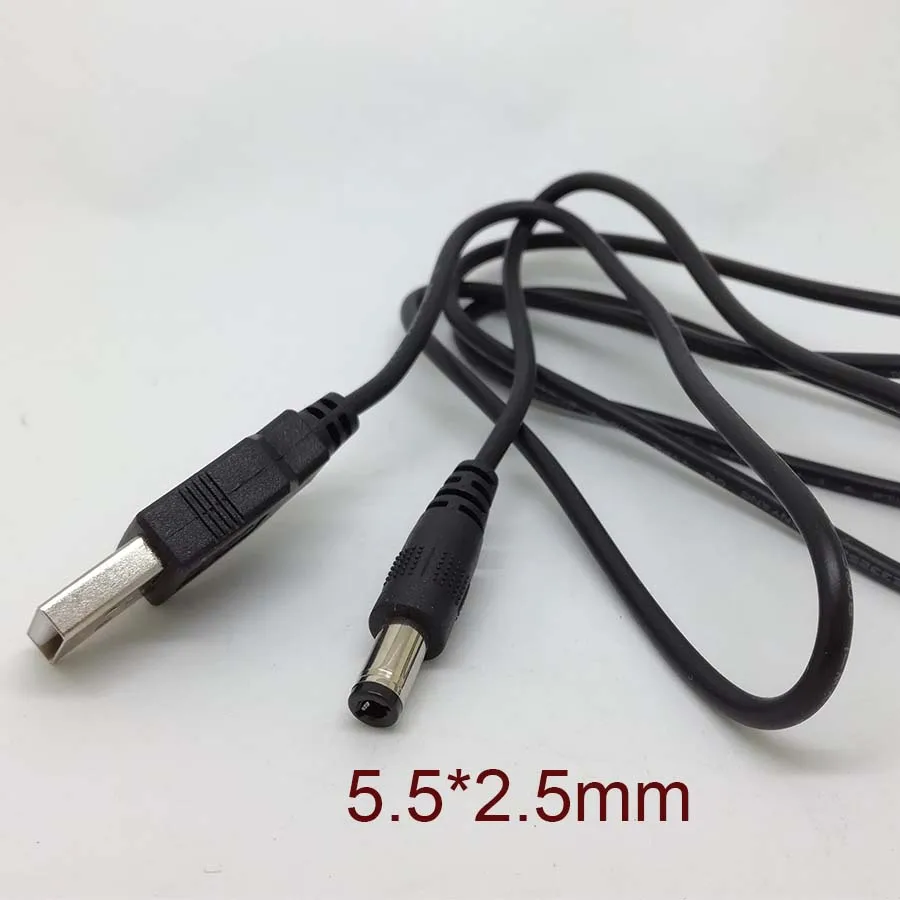 PC Laptop USB Male to 5V DC 5.5mm x 2.5mm Barrel Connector Power Cable Cord new | Электроника