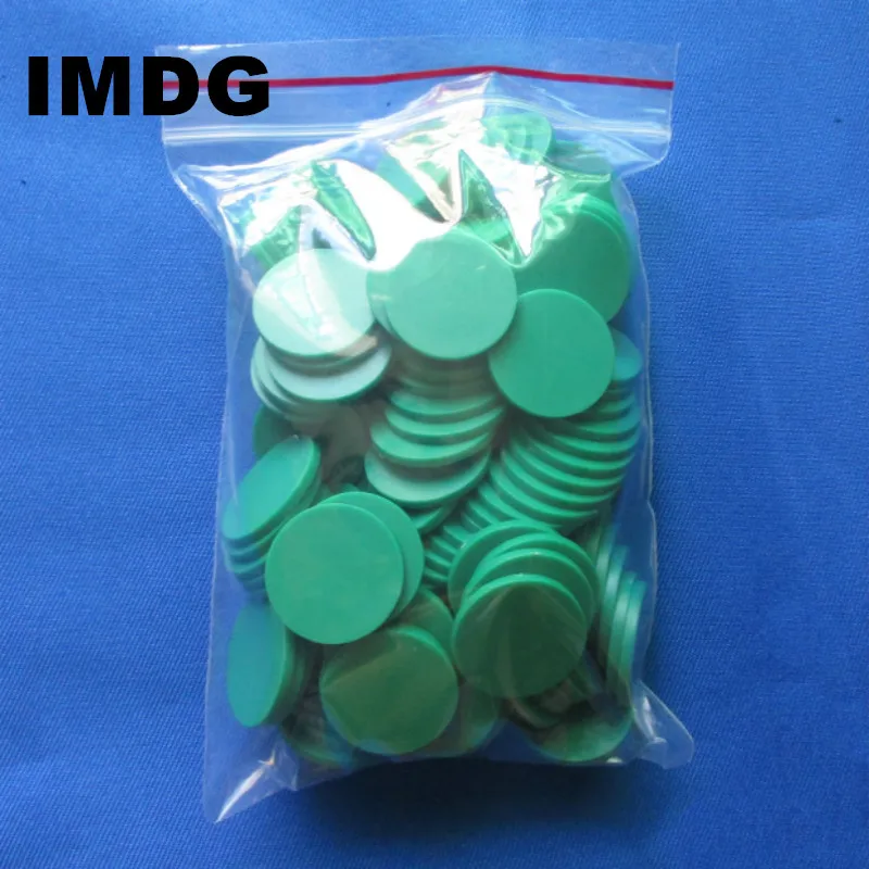 

100Pcs / Packs Monochrome Plastic Chips Coins Poker 23MM Gaming Coin