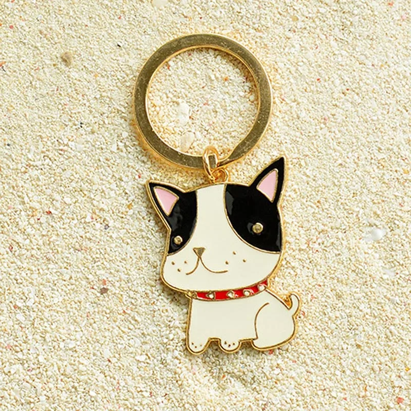 100 шт./лот Модный милый мультяшный брелок для ключей с изображением животных лисы