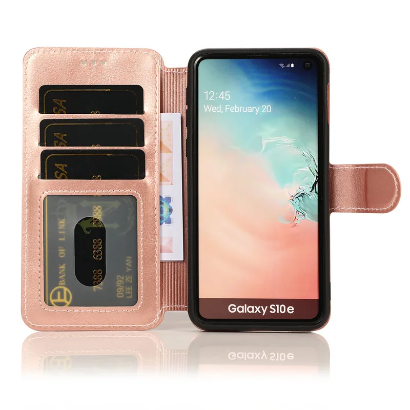 Кожаный винтажный Чехол бумажник для Galaxy S10E чехол Samsung флип телефона S10