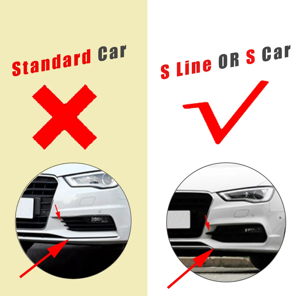 Боковые юбки из углеродного волокна для автомобиля фартуки Audi S3 Sline Sedan 4 двери 13-16