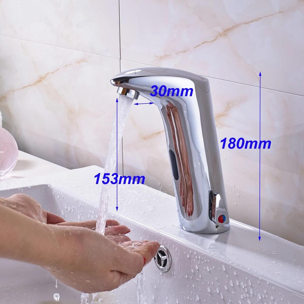 Wholesale And Retail Promotion Tall Bathroom Sensor Faucet Mixer Tap Deck Mount Hot Cold Water | Обустройство дома