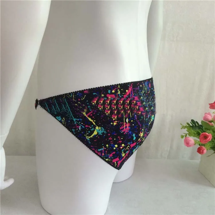 Трусы-джоки мужские из эластичной ткани пикантные простые брифы с принтом для