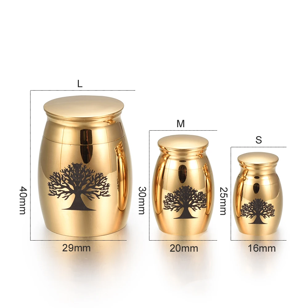 Eternity Memory 3 Size Small Medium Large Stainless Steel Tree of Life Funeral Urns&ampCremation Urns For Ashes Memorial Jewelry | Украшения