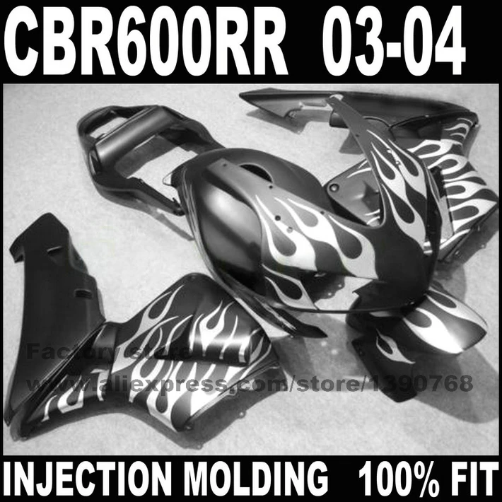 Детали для мотоцикла HONDA CBR 600 RR 2003 2004 CBR600RR комплект обтекателей CBR600 03 04 белый