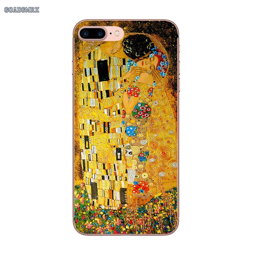 Прозрачный мягкий чехол для Huawei P Smart P8 P9 P10 Lite Y6 Y7 Y9 Prime Pro 2017 2018 2019 Gustav Klimt The Kiss Art |
