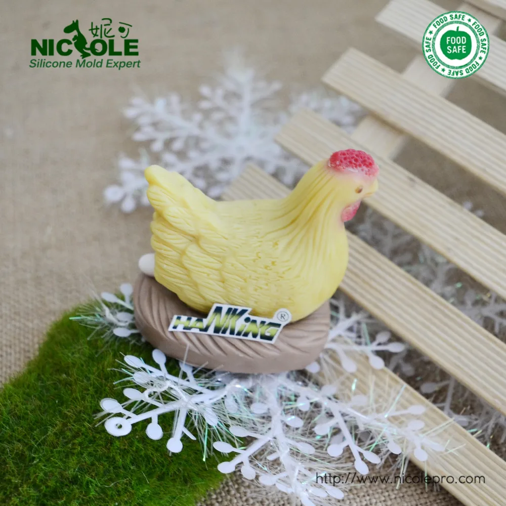 3D силиконовые форма для ручной работы Изготовление свечей и мыла в форме курицы |