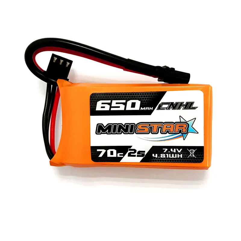 3 шт CNHL MiniStar 650mAh 7,4 V 2S 70C Lipo батарея с XT30U вилкой