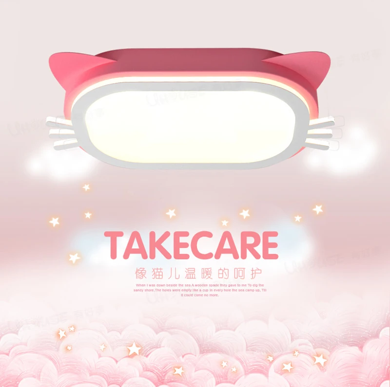 Hello Kitty Детская комната Светодиодная потолочная лампа креативный мультфильм