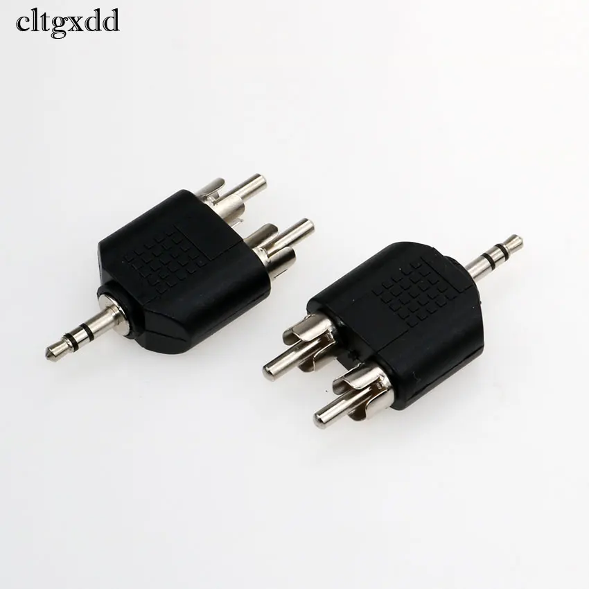 Cltgxdd 3 5 мм стерео штекер на двойной RCA разъем лотоса аудио адаптер никелированный |