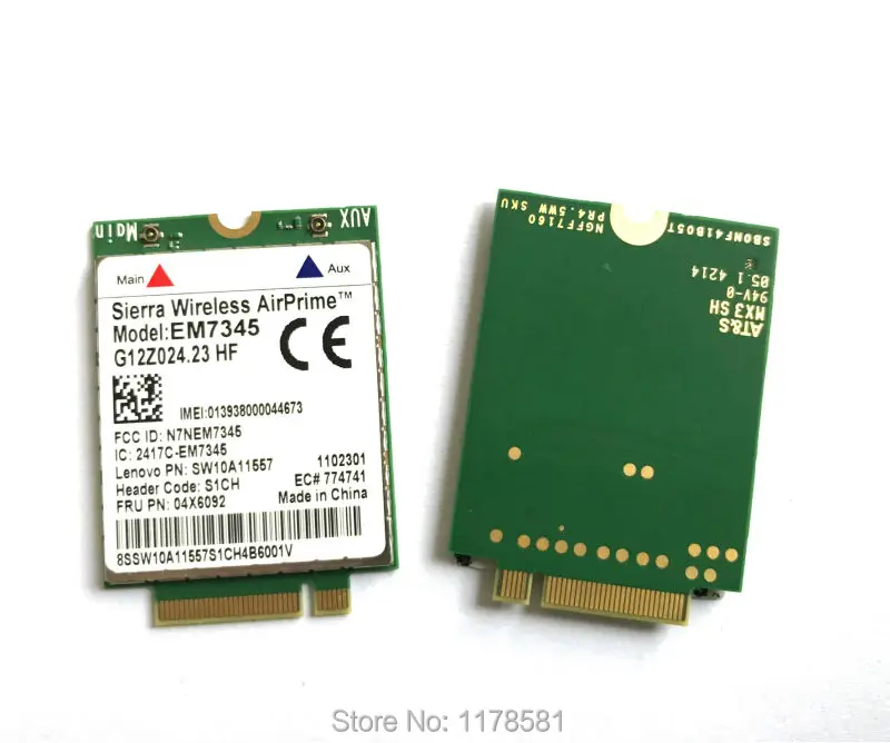 GOBI5000 EM7345 LTE FRU 04X6092 T440 X240 WWAN HSPA + 42 Мбит/с 4G модуль NGFF|hspa module|ngff lte |