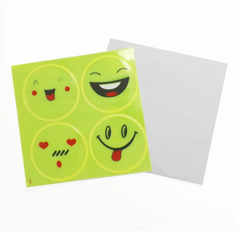 Светоотражающая наклейка с красивыми смайликами для мотоциклов велосипедов