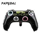 Черный геймпад PAPYBAL 68*49 см, надувная игрушка для мальчиков, воздушный шар из фольги, украшение на день рождения, реквизит для игр, игровой инструмент, мяч