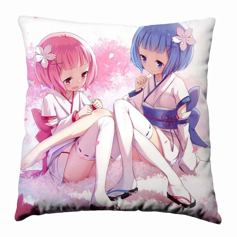 21 Аниме Манга Re Zero kara Hajimeru Isekai Seikatsu подушка 40x40 см наволочка сиденье постельные принадлежности Подушка 010 - Цвет: 21