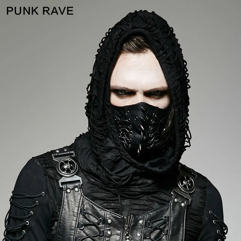 

Punk Rave Brand New Gothic Steampunk Men stylish fahison Pin MASK S182