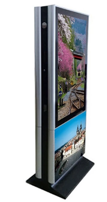 Двусторонний TFT led lcd сенсорный экран 42 47 55 дюймов wifi тотемный киоск цифровой